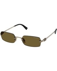 Miu Miu - Mu B50S 26C09Z Sunglasses Metal Squared Normal - Lyst