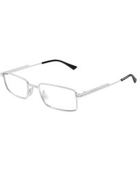Bottega Veneta - Bv1467O 004 Optical Frames Metal Transparent Squared - Lyst