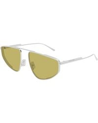 Bottega Veneta - Bv1466S 003 Sunglasses Metal Pilot - Lyst