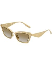 Dolce & Gabbana - Dg2311 12246E Sunglasses Steel Cat Eye Normal - Lyst