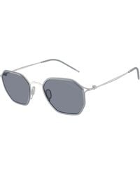 Giorgio Armani - Ar6188 304519 Sunglasses Metal Squared Normal - Lyst