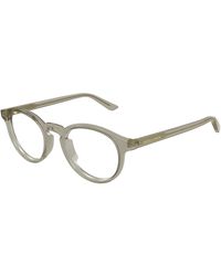 Bottega Veneta - Bv1420O 003 Optical Frames Acetate Transparent Round - Lyst