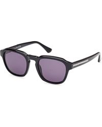 Web - We0370 05A Sunglasses Acetate Smoke Round Normal - Lyst
