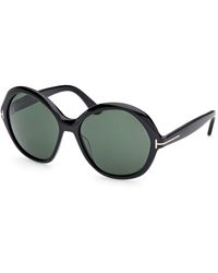 Tom Ford - Ft1282 Annabelle-02 01N Sunglasses Acetate Round Normal - Lyst