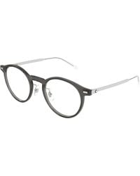 Montblanc - Mb0426O 004 Optical Frames Injected Transparent Round - Lyst