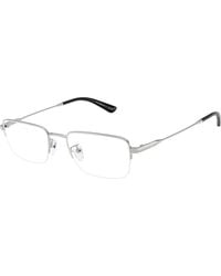 Emporio Armani - Ea1193Td 3015 Optical Frames Titanium Transparent Squared Normal - Lyst