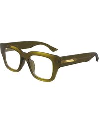 Bottega Veneta - Bv1361O 009 Optical Frames Acetate Transparent Squared - Lyst