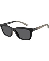 Emporio Armani - Ea4249U 500181 Sunglasses Injected Squared Polarized - Lyst