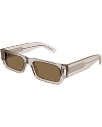 Saint Laurent - Sl 660 004 Sunglasses Acetate Squared - Lyst
