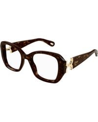Chloé - Ch0239O 002 Optical Frames Acetate Transparent Squared - Lyst