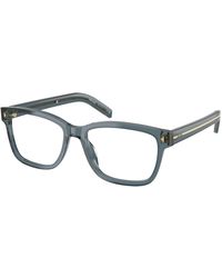 Prada - Pr B10V 18T1O1 Optical Frames Acetate Transparent Squared Normal - Lyst