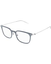 Montblanc - Mb0100O 001 Optical Frames Injected Transparent Squared - Lyst