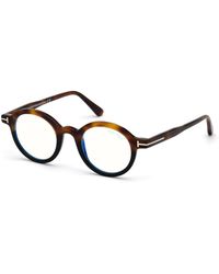 Tom Ford - Ft5664-B 056 Optical Frames Acetate Round Normal - Lyst