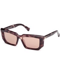 Max Mara - Mm0126 Glimpse7 55E Sunglasses Acetate Squared Normal - Lyst