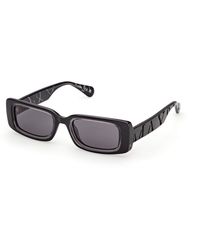 MAX&Co. - Mo0156 01A Sunglasses Injected Smoke Squared Normal - Lyst