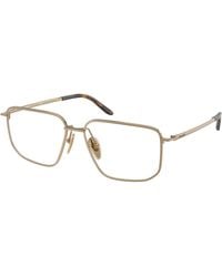Prada - Pr C52V 7Oe1O1 Optical Frames Metal Squared Normal - Lyst