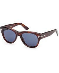 Tom Ford - Ft1305 Burton-02 54V Sunglasses Acetate Round Normal - Lyst