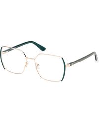 Guess - Gm50014 098 Optical Frames Metal Squared Normal - Lyst