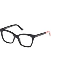 Guess - Gu50268 001 Optical Frames Acetate Squared Normal - Lyst