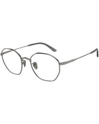 Giorgio Armani - Ar5139 3006 Optical Frames Metal Transparent Squared Normal - Lyst