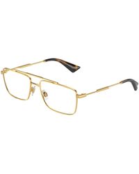 Dolce & Gabbana - Dg1354 02 Optical Frames Metal Transparent Squared Normal - Lyst