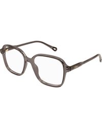 Chloé - Ch0313O 003 Optical Frames Acetate Transparent Squared - Lyst
