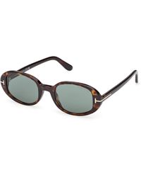 Tom Ford - Ft1364 Iggy 52N Sunglasses Acetate Round Normal - Lyst