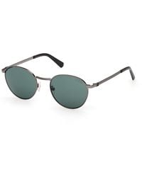 Guess - Gu00272 08N Sunglasses Metal Round Normal - Lyst