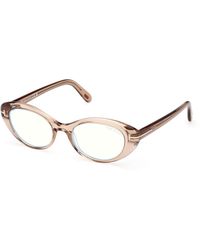 Tom Ford - Ft6092-B 045 Optical Frames Acetate Round Normal - Lyst