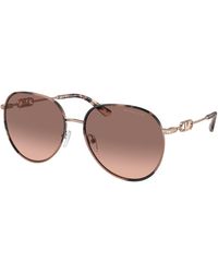 Michael Kors - Mk1128J Empire 110813 Sunglasses Metal Pilot Normal Shaded - Lyst