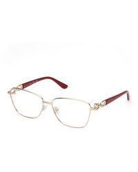Guess - Gu50179 032 Optical Frames Metal Squared Normal - Lyst