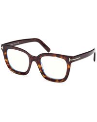 Tom Ford - Ft5880-B 052 Optical Frames Acetate Squared Normal - Lyst