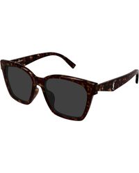 Saint Laurent - Sl M171/F 002 Sunglasses Acetate Squared - Lyst