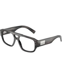 Dolce & Gabbana - Dg3406 3440 Optical Frames Acetate Transparent Pilot Normal - Lyst