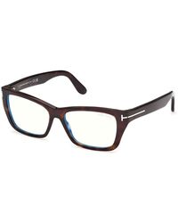 Tom Ford - Ft6132-B 052 Optical Frames Acetate Butterfly Normal - Lyst