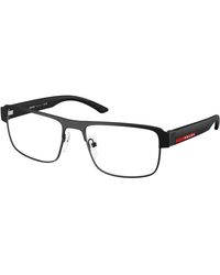 Prada Linea Rossa - Ps 51Rv 07F1O1 Optical Frames Metal Squared Normal - Lyst