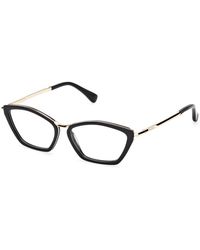 Max Mara - Mm5152 001 Optical Frames Acetate Round Normal - Lyst