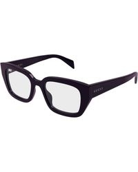 Gucci - Gg2021O 001 Optical Frames Acetate Transparent Cat Eye - Lyst