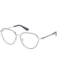 Guess - Gu50169 091 Optical Frames Metal Round Normal - Lyst