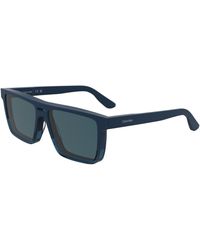 Calvin Klein - Ck25501S 400 Sunglasses Acetate Squared Normal - Lyst