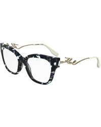 KARL LAGERFELD - Kl6191 016 Optical Frames Acetate Squared Normal - Lyst