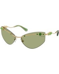 Swarovski - Sk7039 404382 Sunglasses Metal Geometric Normal - Lyst