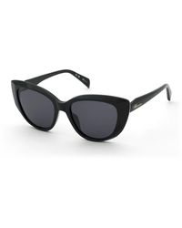 Blumarine - Sbm242S 700 Sunglasses Acetate Smoke Butterfly Normal - Lyst