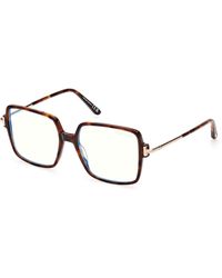 Tom Ford - Ft5915-B 052 Optical Frames Acetate Squared Normal - Lyst