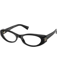 Miu Miu - Mu 03Zv 16K1O1 Optical Frames Acetate Transparent Round Normal - Lyst