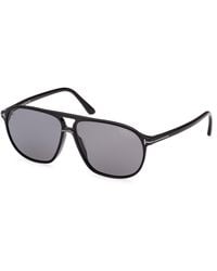 Tom Ford - Ft1026-N Bruce 01D Sunglasses Acetate Smoke Squared Polarized - Lyst