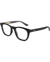 Montblanc - Mb0422O 001 Optical Frames Acetate Transparent Squared - Lyst