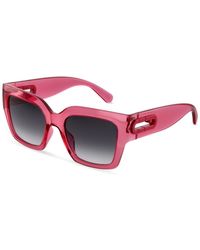 Furla - Sfub08 03Gb Sunglasses Injected Smoke Geometric Normal Nuanced - Lyst