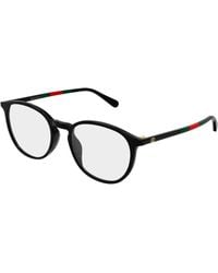Gucci - Gg2266Oa 001 Montature Da Vista Acetato Trasparente Rotonda - Lyst