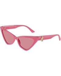 Jimmy Choo - Jc5008 502484 Sunglasses Acetate Cat Eye Normal - Lyst